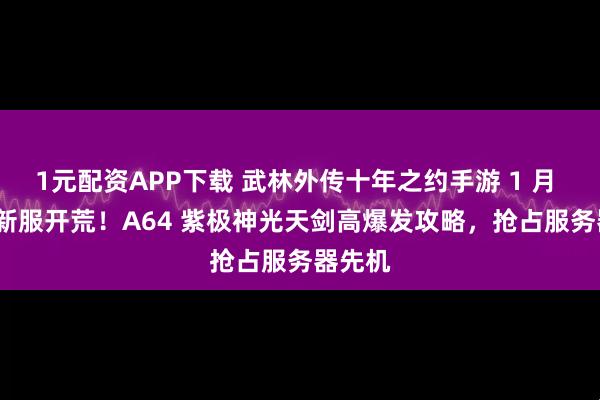 1元配资APP下载 武林外传十年之约手游 1 月 25 日新服开荒！A64 紫极神光天剑高爆发攻略，抢占服务器先机